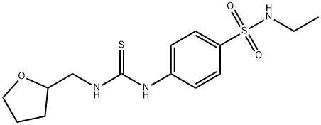 1-[4-(ethylsulfamoyl)phenyl]-3-(oxolan-2-ylmethyl)thiourea,701950-66-5,结构式