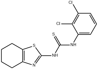 1-(2,3-dichlorophenyl)-3-(4,5,6,7-tetrahydro-1,3-benzothiazol-2-yl)thiourea Structure