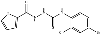 1-(4-bromo-2-chlorophenyl)-3-(furan-2-carbonylamino)thiourea Structure