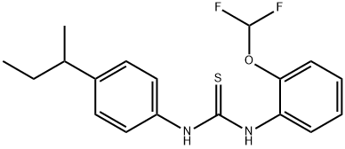 1-(4-butan-2-ylphenyl)-3-[2-(difluoromethoxy)phenyl]thiourea Structure