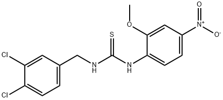 1-[(3,4-dichlorophenyl)methyl]-3-(2-methoxy-4-nitrophenyl)thiourea Structure