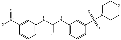 1-(3-morpholin-4-ylsulfonylphenyl)-3-(3-nitrophenyl)thiourea Structure