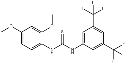 1-[3,5-bis(trifluoromethyl)phenyl]-3-(2,4-dimethoxyphenyl)thiourea,706776-01-4,结构式