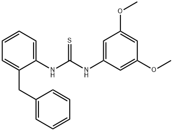 1-(2-benzylphenyl)-3-(3,5-dimethoxyphenyl)thiourea,706777-07-3,结构式