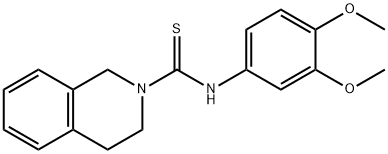 N-(3,4-dimethoxyphenyl)-3,4-dihydro-1H-isoquinoline-2-carbothioamide Structure