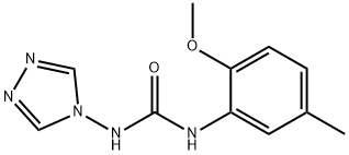 1-(2-methoxy-5-methylphenyl)-3-(1,2,4-triazol-4-yl)urea Structure