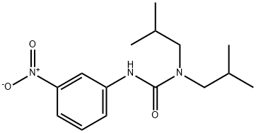 1,1-bis(2-methylpropyl)-3-(3-nitrophenyl)urea Structure