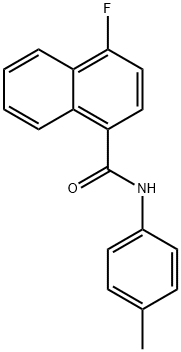 4-fluoro-N-(4-methylphenyl)naphthalene-1-carboxamide Struktur
