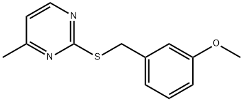 2-[(3-methoxyphenyl)methylsulfanyl]-4-methylpyrimidine Structure