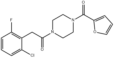 710973-15-2 2-(2-chloro-6-fluorophenyl)-1-[4-(furan-2-carbonyl)piperazin-1-yl]ethanone