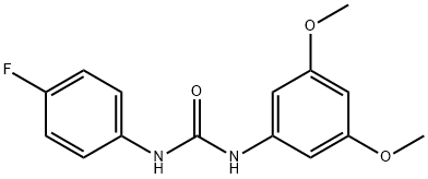 1-(3,5-dimethoxyphenyl)-3-(4-fluorophenyl)urea Structure