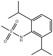 N-[2,6-di(propan-2-yl)phenyl]methanesulfonamide 结构式