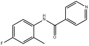 N-(4-fluoro-2-methylphenyl)pyridine-4-carboxamide Struktur