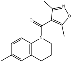 717871-19-7 (3,5-dimethyl-1,2-oxazol-4-yl)-(6-methyl-3,4-dihydro-2H-quinolin-1-yl)methanone