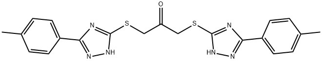 720676-57-3 1,3-bis[[5-(4-methylphenyl)-1H-1,2,4-triazol-3-yl]sulfanyl]propan-2-one