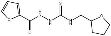 1-(furan-2-carbonylamino)-3-(oxolan-2-ylmethyl)thiourea 化学構造式