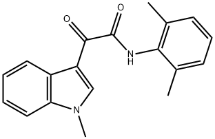 N-(2,6-dimethylphenyl)-2-(1-methylindol-3-yl)-2-oxoacetamide 结构式