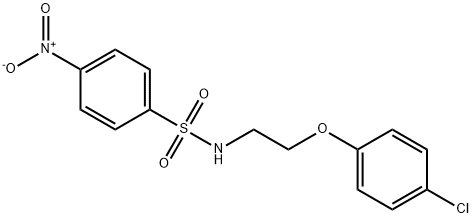 N-[2-(4-chlorophenoxy)ethyl]-4-nitrobenzenesulfonamide Structure