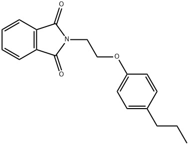 2-[2-(4-propylphenoxy)ethyl]isoindole-1,3-dione 结构式