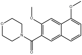 (3,5-dimethoxynaphthalen-2-yl)-morpholin-4-ylmethanone Structure