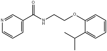 N-[2-(2-propan-2-ylphenoxy)ethyl]pyridine-3-carboxamide,727674-60-4,结构式