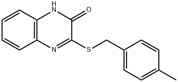 3-[(4-methylphenyl)methylsulfanyl]-1H-quinoxalin-2-one Structure