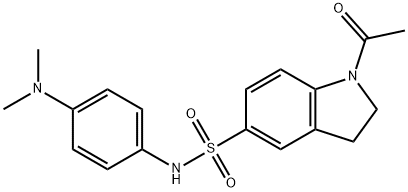1-acetyl-N-[4-(dimethylamino)phenyl]-2,3-dihydroindole-5-sulfonamide Structure