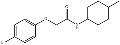 2-(4-chlorophenoxy)-N-(4-methylcyclohexyl)acetamide Structure