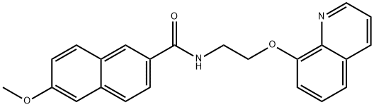 6-methoxy-N-(2-quinolin-8-yloxyethyl)naphthalene-2-carboxamide Structure