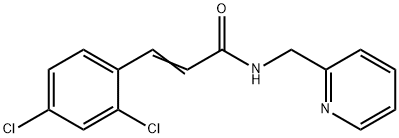 (E)-3-(2,4-dichlorophenyl)-N-(pyridin-2-ylmethyl)prop-2-enamide Structure