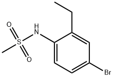 N-(4-bromo-2-ethylphenyl)methanesulfonamide 化学構造式