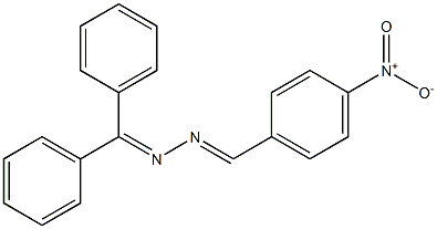 (E)-N-[(E)-(4-nitrophenyl)methylideneamino]-1,1-diphenylmethanimine Structure