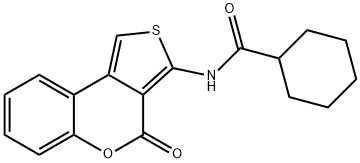 N-(4-oxothieno[3,4-c]chromen-3-yl)cyclohexanecarboxamide Structure