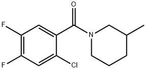 (2-chloro-4,5-difluorophenyl)-(3-methylpiperidin-1-yl)methanone Structure