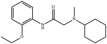 2-[cyclohexyl(methyl)amino]-N-(2-ethoxyphenyl)acetamide Struktur