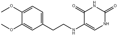 5-[2-(3,4-dimethoxyphenyl)ethylamino]-1H-pyrimidine-2,4-dione Struktur