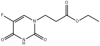 3-(5-氟-2,4-二氧代-3,4-二氢-1(2H)-嘧啶基)丙酸乙酯,84426-07-3,结构式