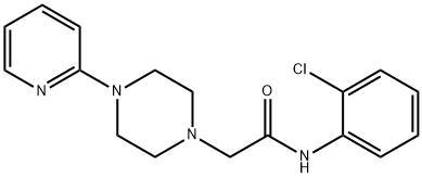 N-(2-chlorophenyl)-2-(4-pyridin-2-ylpiperazin-1-yl)acetamide Struktur