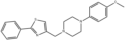 4-[[4-(4-methoxyphenyl)piperazin-1-yl]methyl]-2-phenyl-1,3-thiazole Structure