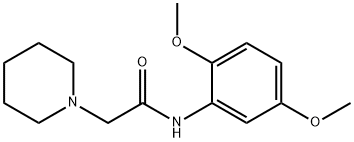 N-(2,5-dimethoxyphenyl)-2-piperidin-1-ylacetamide Structure