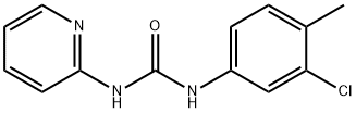 1-(3-chloro-4-methylphenyl)-3-pyridin-2-ylurea Struktur