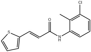 (E)-N-(3-chloro-2-methylphenyl)-3-thiophen-2-ylprop-2-enamide Structure