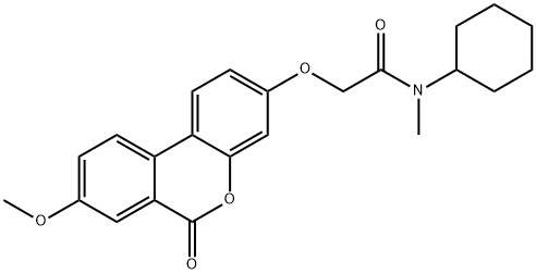 N-cyclohexyl-2-(8-methoxy-6-oxobenzo[c]chromen-3-yl)oxy-N-methylacetamide,854002-79-2,结构式