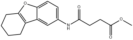 methyl 4-oxo-4-(6,7,8,9-tetrahydrodibenzofuran-2-ylamino)butanoate Struktur