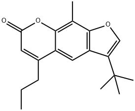 3-tert-butyl-9-methyl-5-propylfuro[3,2-g]chromen-7-one Structure