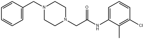 2-(4-benzylpiperazin-1-yl)-N-(3-chloro-2-methylphenyl)acetamide Structure