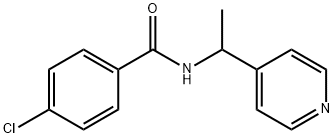 4-chloro-N-(1-pyridin-4-ylethyl)benzamide Structure