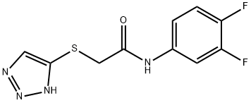 N-(3,4-difluorophenyl)-2-(2H-triazol-4-ylsulfanyl)acetamide Structure