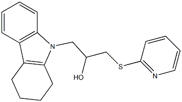 1-pyridin-2-ylsulfanyl-3-(1,2,3,4-tetrahydrocarbazol-9-yl)propan-2-ol,879035-79-7,结构式