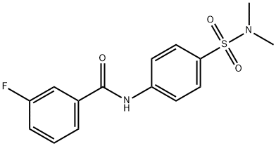 N-[4-(dimethylsulfamoyl)phenyl]-3-fluorobenzamide Structure